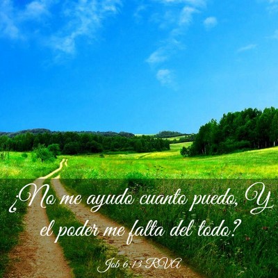 Picture 03 - Job 6:13 RVA - ¿No me ayudo cuanto puedo, Y el poder me falta - Bible Verse Picture