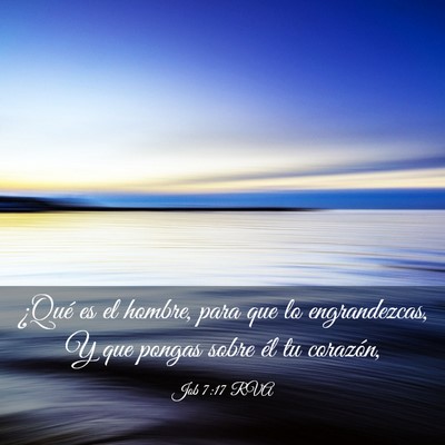 Picture 03 - Job 7:17 RVA - ¿Qué es el hombre, para que lo engrandezcas, Y - Bible Verse Picture