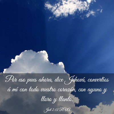 Picture 03 - Joel 2:12 RVA - Por eso pues ahora, dice Jehová, convertíos á - Bible Verse Picture