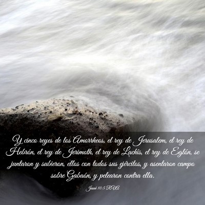 Picture 03 - Josué 10:5 RVA - Y cinco reyes de los Amorrheos, el rey de - Bible Verse Picture