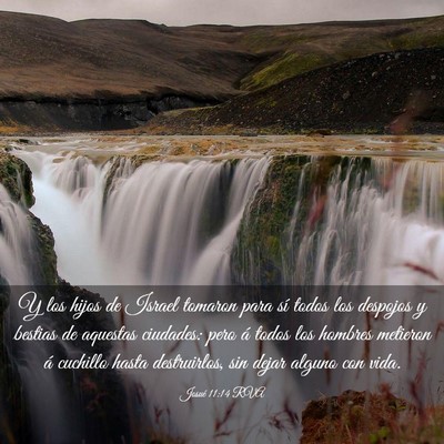 Picture 03 - Josué 11:14 RVA - Y los hijos de Israel tomaron para sí todos los - Bible Verse Picture