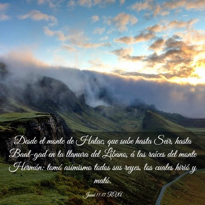Picture 03 - Josué 11:17 RVA - Desde el monte de Halac, que sube hasta Seir, - Bible Verse Picture