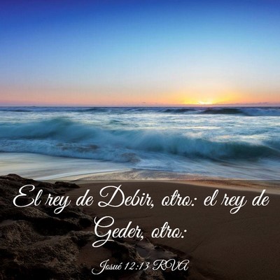 Picture 03 - Josué 12:13 RVA - El rey de Debir, otro: el rey de Geder, - Bible Verse Picture