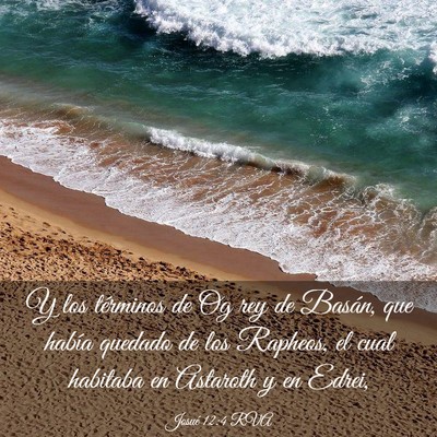Picture 03 - Josué 12:4 RVA - Y los términos de Og rey de Basán, que había - Bible Verse Picture