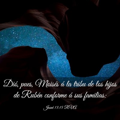 Picture 03 - Josué 13:15 RVA - Dió, pues, Moisés á la tribu de los hijos de - Bible Verse Picture