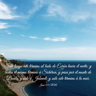 Picture 03 - Josué 15:11 RVA - Sale luego este término al lado de Ecrón hacia - Bible Verse Picture