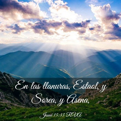 Picture 03 - Josué 15:33 RVA - En las llanuras, Estaol, y Sorea, y - Bible Verse Picture