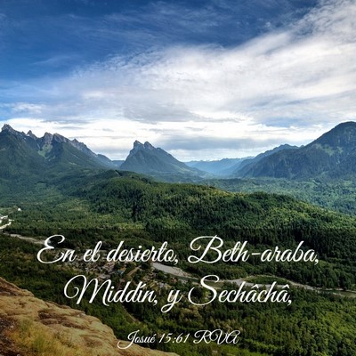 Picture 03 - Josué 15:61 RVA - En el desierto, Beth-araba, Middín, y - Bible Verse Picture