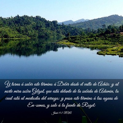 Picture 03 - Josué 15:7 RVA - Y torna á subir este término á Debir desde el - Bible Verse Picture