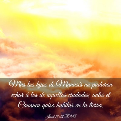 Picture 03 - Josué 17:12 RVA - Mas los hijos de Manasés no pudieron echar á - Bible Verse Picture