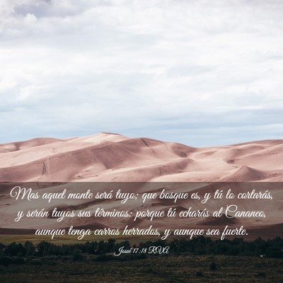 Picture 03 - Josué 17:18 RVA - Mas aquel monte será tuyo; que bosque es, y tú - Bible Verse Picture