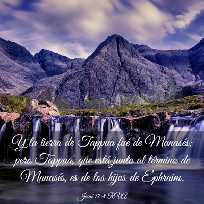 Picture 03 - Josué 17:8 RVA - Y la tierra de Tappua fué de Manasés; pero - Bible Verse Picture