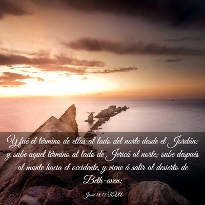 Picture 03 - Josué 18:12 RVA - Y fué el término de ellos al lado del norte - Bible Verse Picture