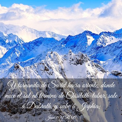 Picture 03 - Josué 19:12 RVA - Y tornando de Sarid hacia oriente, donde nace el - Bible Verse Picture