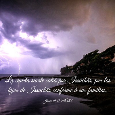 Picture 03 - Josué 19:17 RVA - La cuarta suerte salió por Issachâr, por los - Bible Verse Picture