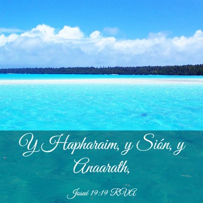 Picture 03 - Josué 19:19 RVA - Y Hapharaim, y Sión, y - Bible Verse Picture
