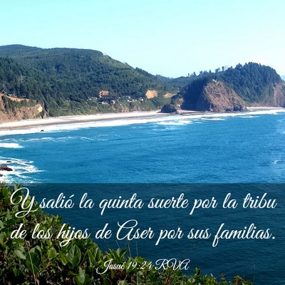 Picture 03 - Josué 19:24 RVA - Y salió la quinta suerte por la tribu de los - Bible Verse Picture