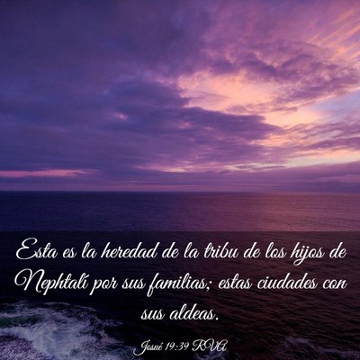 Picture 03 - Josué 19:39 RVA - Esta es la heredad de la tribu de los hijos de - Bible Verse Picture