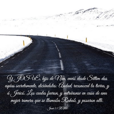 Picture 03 - Josué 2:1 RVA - Y JOSUÉ, hijo de Nun, envió desde Sittim dos - Bible Verse Picture