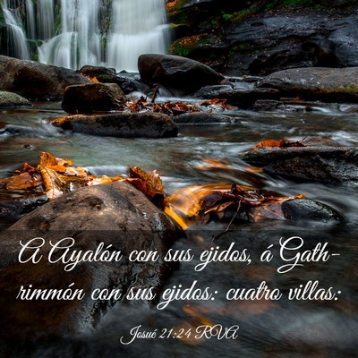 Picture 03 - Josué 21:24 RVA - A Ayalón con sus ejidos, á Gath-rimmón con sus - Bible Verse Picture