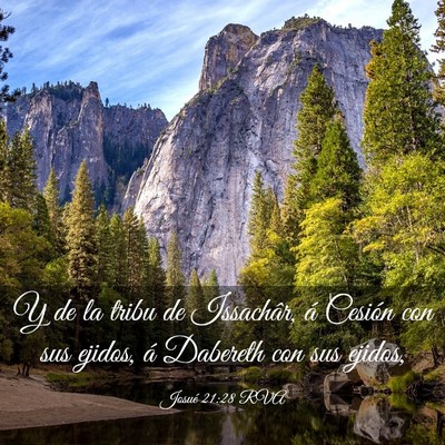 Picture 03 - Josué 21:28 RVA - Y de la tribu de Issachâr, á Cesión con sus - Bible Verse Picture