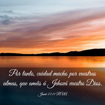 Picture 03 - Josué 23:11 RVA - Por tanto, cuidad mucho por vuestras almas, que - Bible Verse Picture