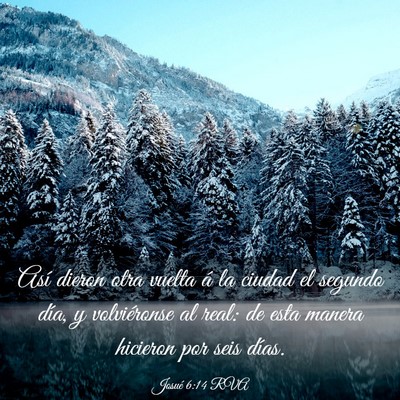 Picture 03 - Josué 6:14 RVA - Así dieron otra vuelta á la ciudad el segundo - Bible Verse Picture