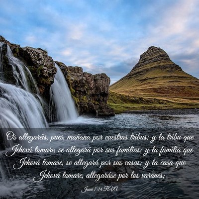 Picture 03 - Josué 7:14 RVA - Os allegaréis, pues, mañana por vuestras - Bible Verse Picture