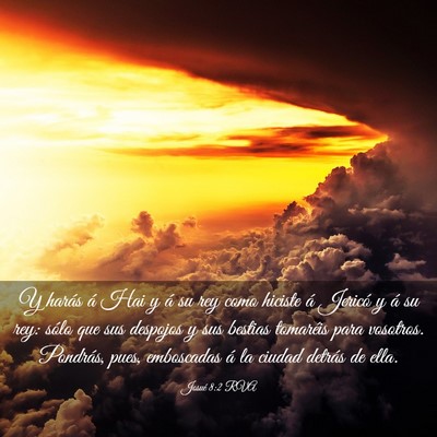 Picture 03 - Josué 8:2 RVA - Y harás á Hai y á su rey como hiciste á - Bible Verse Picture