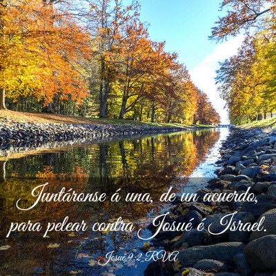 Picture 03 - Josué 9:2 RVA - Juntáronse á una, de un acuerdo, para pelear - Bible Verse Picture