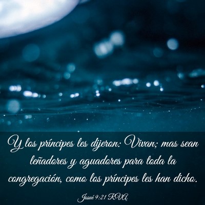 Picture 03 - Josué 9:21 RVA - Y los príncipes les dijeron: Vivan; mas sean - Bible Verse Picture