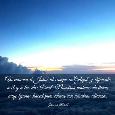 Picture 03 - Josué 9:6 RVA - Así vinieron á Josué al campo en Gilgal, y - Bible Verse Picture