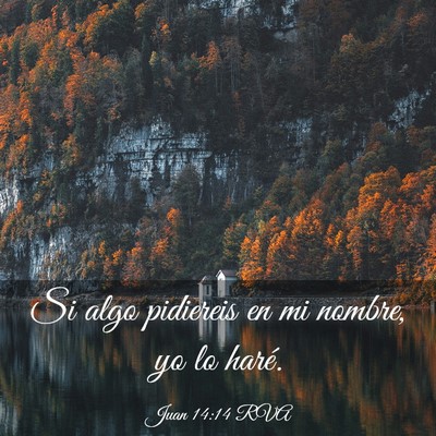 Picture 03 - Juan 14:14 RVA - Si algo pidiereis en mi nombre, yo lo - Bible Verse Picture