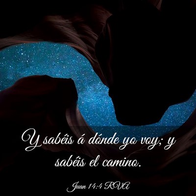 Picture 03 - Juan 14:4 RVA - Y sabéis á dónde yo voy; y sabéis el - Bible Verse Picture