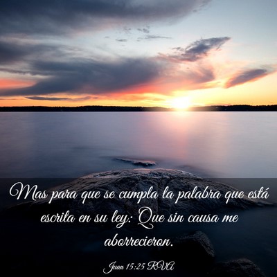 Picture 03 - Juan 15:25 RVA - Mas para que se cumpla la palabra que está - Bible Verse Picture