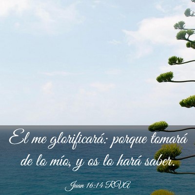 Picture 03 - Juan 16:14 RVA - El me glorificará: porque tomará de lo mío, y - Bible Verse Picture