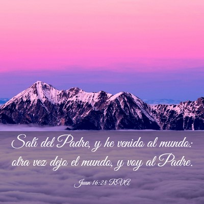 Picture 03 - Juan 16:28 RVA - Salí del Padre, y he venido al mundo: otra vez - Bible Verse Picture