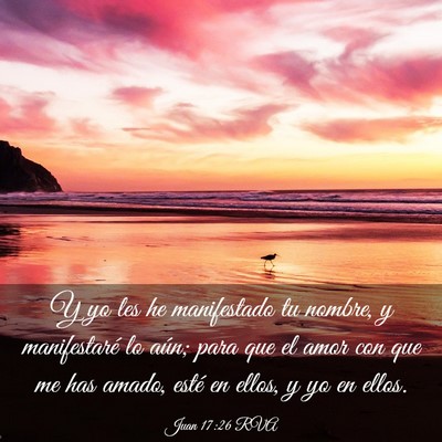 Picture 03 - Juan 17:26 RVA - Y yo les he manifestado tu nombre, y manifestaré - Bible Verse Picture