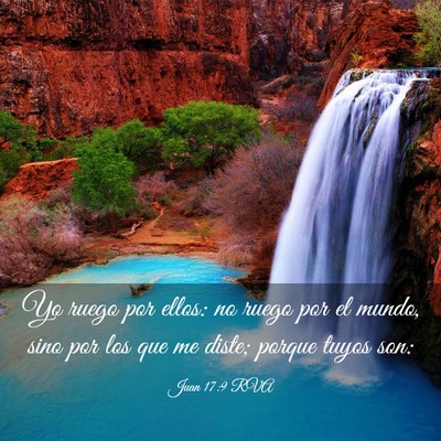 Picture 03 - Juan 17:9 RVA - Yo ruego por ellos: no ruego por el mundo, sino - Bible Verse Picture