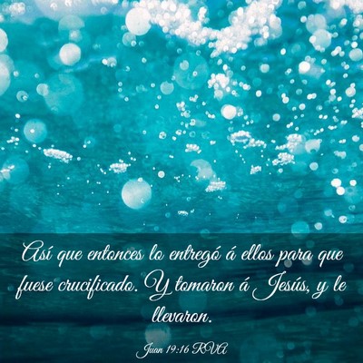 Picture 03 - Juan 19:16 RVA - Así que entonces lo entregó á ellos para que - Bible Verse Picture