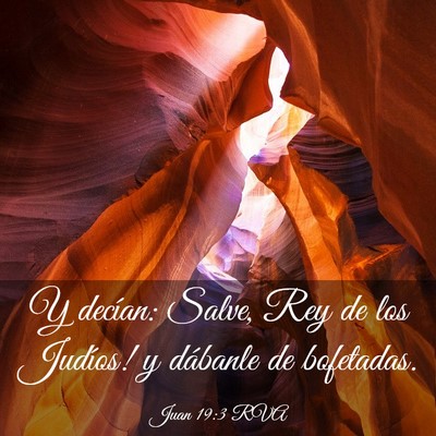 Picture 03 - Juan 19:3 RVA - Y decían: ­Salve, Rey de los Judíos! y - Bible Verse Picture