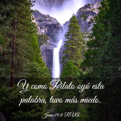 Picture 03 - Juan 19:8 RVA - Y como Pilato oyó esta palabra, tuvo más - Bible Verse Picture