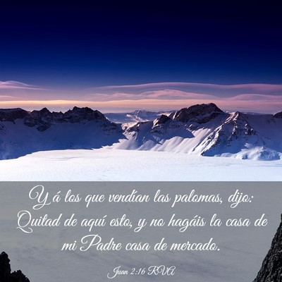 Picture 03 - Juan 2:16 RVA - Y á los que vendían las palomas, dijo: Quitad - Bible Verse Picture