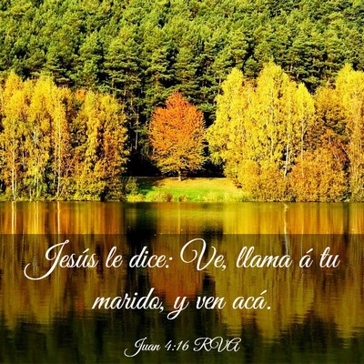 Picture 03 - Juan 4:16 RVA - Jesús le dice: Ve, llama á tu marido, y ven - Bible Verse Picture