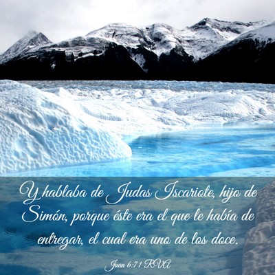 Picture 03 - Juan 6:71 RVA - Y hablaba de Judas Iscariote, hijo de Simón, - Bible Verse Picture