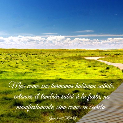 Picture 03 - Juan 7:10 RVA - Mas como sus hermanos hubieron subido, entonces - Bible Verse Picture