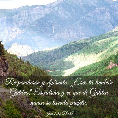 Picture 03 - Juan 7:52 RVA - Respondieron y dijéronle: ¿Eres tú también - Bible Verse Picture