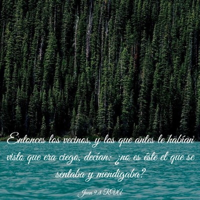 Picture 03 - Juan 9:8 RVA - Entonces los vecinos, y los que antes le habían - Bible Verse Picture