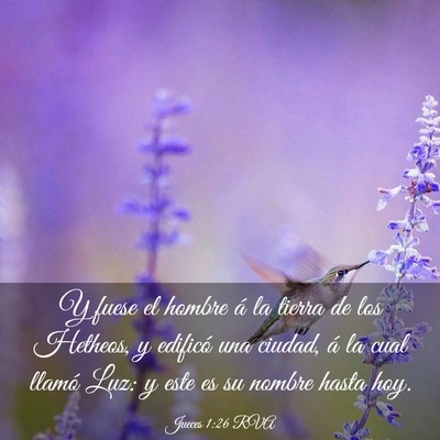 Picture 03 - Jueces 1:26 RVA - Y fuese el hombre á la tierra de los Hetheos, y - Bible Verse Picture