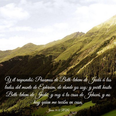 Picture 03 - Jueces 19:18 RVA - Y él respondió: Pasamos de Beth-lehem de Judá - Bible Verse Picture